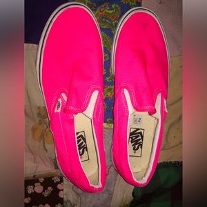 Hot pink Vans 8.5M/10W
